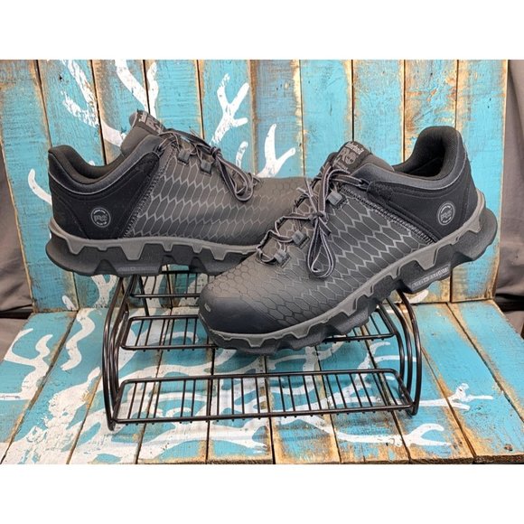 Timberland Pro Work Shoes Powertrain Sport MENS Black Lace Up Alloy Toe Sz 11M main image 9